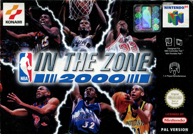 Front cover of NBA in the Zone 2000 for Nintendo 64