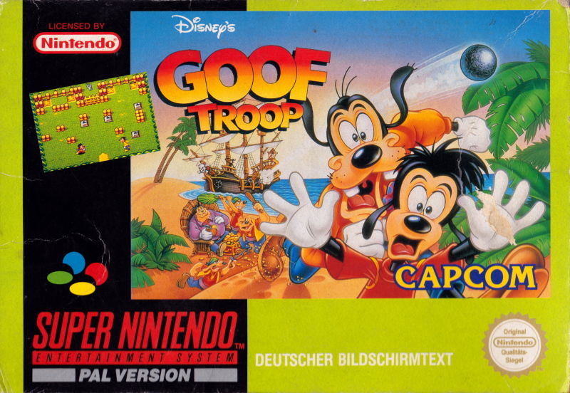 Front cover of Disney's Goof Troop for Super Nintendo